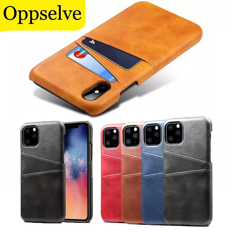 

For iPhone 11 Pro MAX Leather Card Holder Phone Case 7 8 Plus 6 6s X XR PU Leather Case For iPhone XS MAX SE 2020 Cover Capinhas