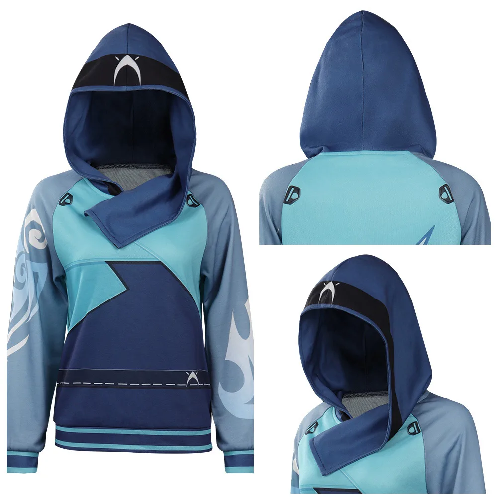 

Валорант Джетт косплей костюм Толстовка Куртка Хэллоуин Карнавальный Костюм