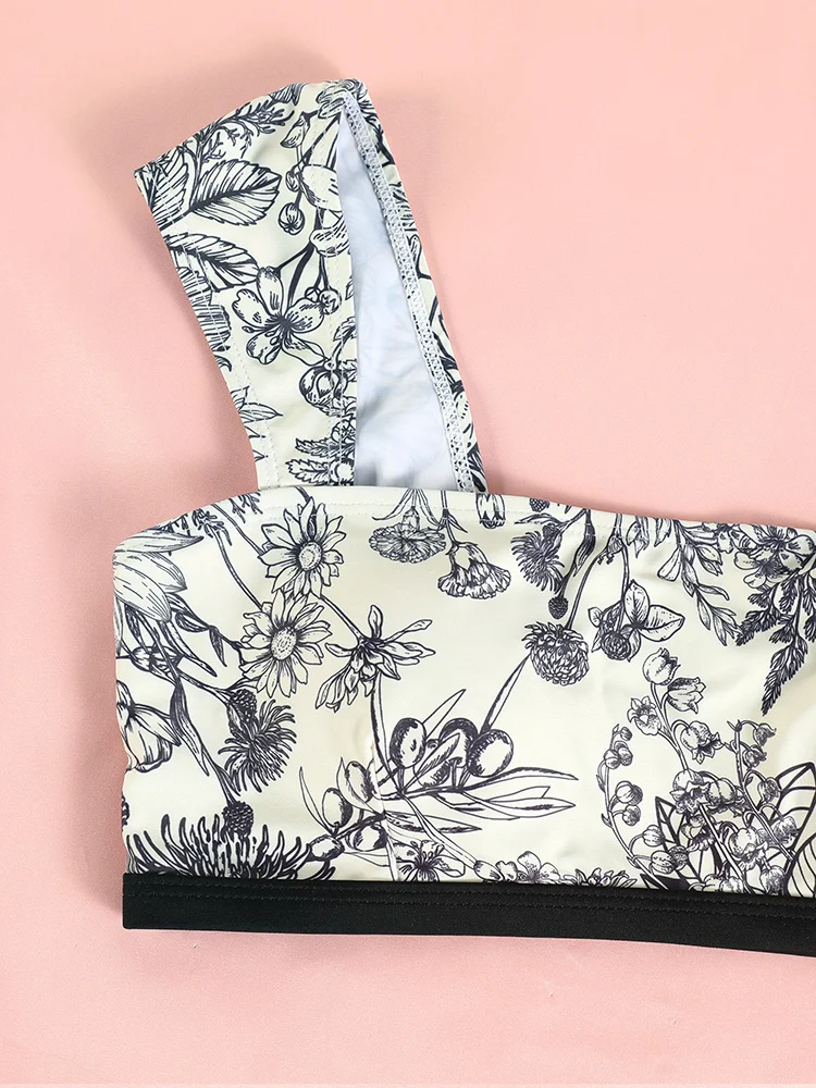 Бикини Miyouj с принтом новинка 2024 купальник Бандажное бикини купальные костюмы