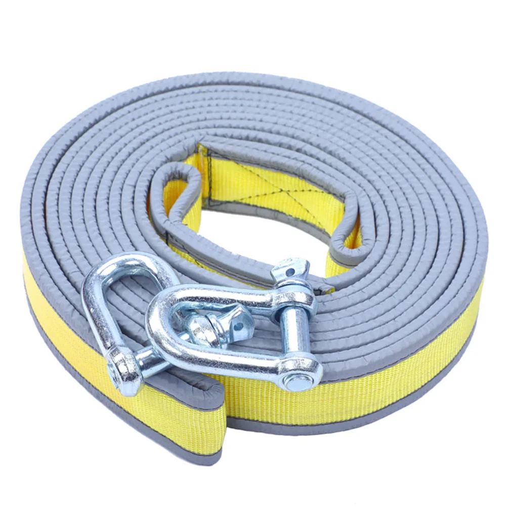 

Car Tow Rope Sturdy Trailer Nylon Ropes Emergency Pulling Cable Hooks High Strength Strap Supplies Straps