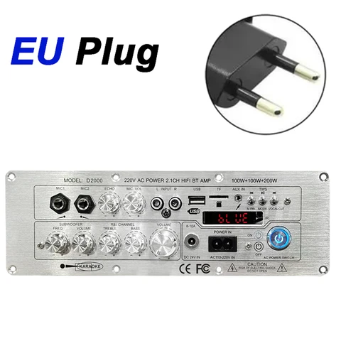 Woopker D2000 2.1-канальный усилитель 100Вт+100Вт+200Вт