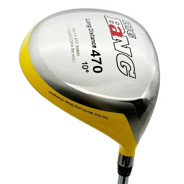 Big Bang Titanium Golf Driver: 470 C.O.R, Graphite Shaft Experience Long Distance and High COR with the Big Bang Titanium Golf Driver 1