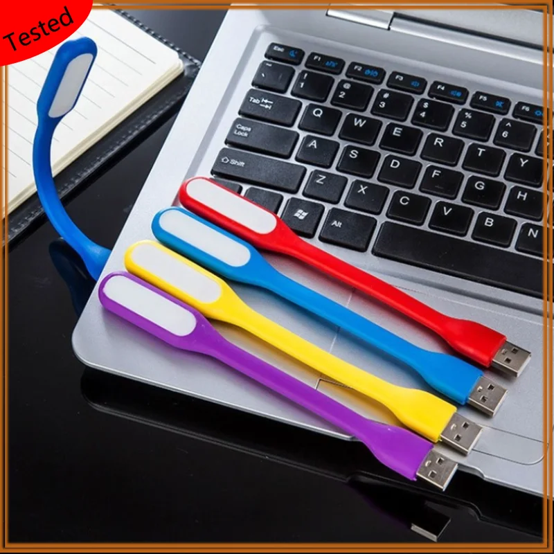 Mini Portable 5V 1.2W Super Bright Book Light Cheap Flexible Lamp for Laptop Bank for Power PC Computer Night Lighting USB Lamp