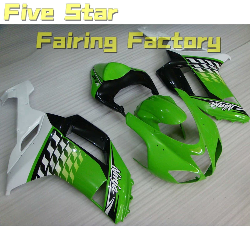 

Motorcycle Fairing Kit For Kawasaki Ninja ZX6R 636 2007 2008 ZX 6R Injection Mold Bodywork High Quality Shell Green Black White