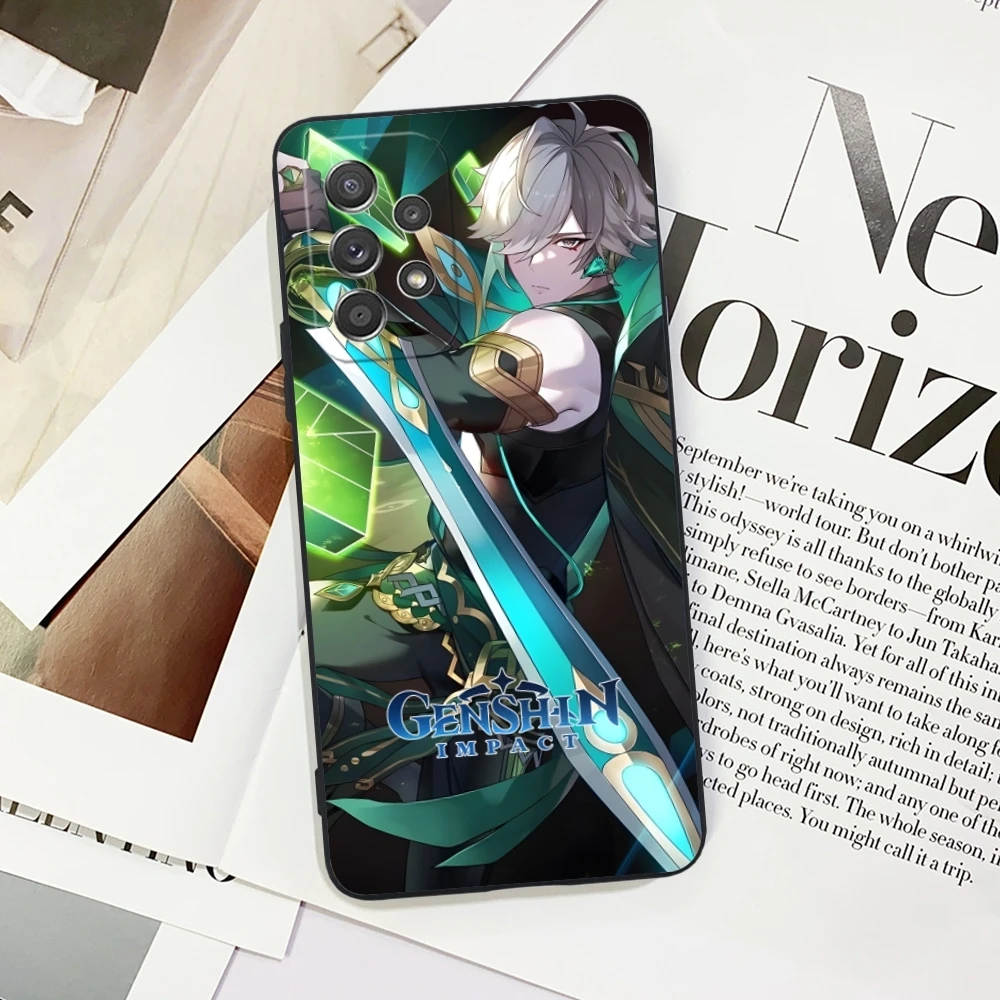 Чехол для сотового телефона Genshin Impact alhaiтэм Samsung Galaxy A91 73 71 70 54 53 52 34 24 23 21 S 5G черный