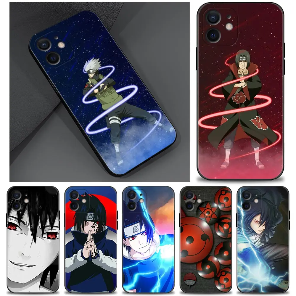 

Naruto Sasuke Art Phone Case for iPhone 12 13 11 pro max XR X XSmax 8 7 6 6s plus SE 5 5s Cover Silicone Funda Soft Capa