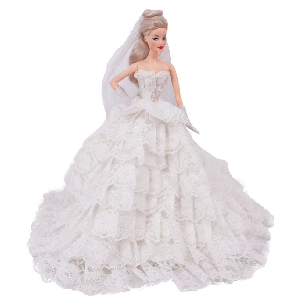 

1 New 30Cm Barbies Doll Clothing Fashion Dress,Wedding Dress,Evening Dress,Suitable For 11.8 Inch Doll Toy Girl Children's Gift