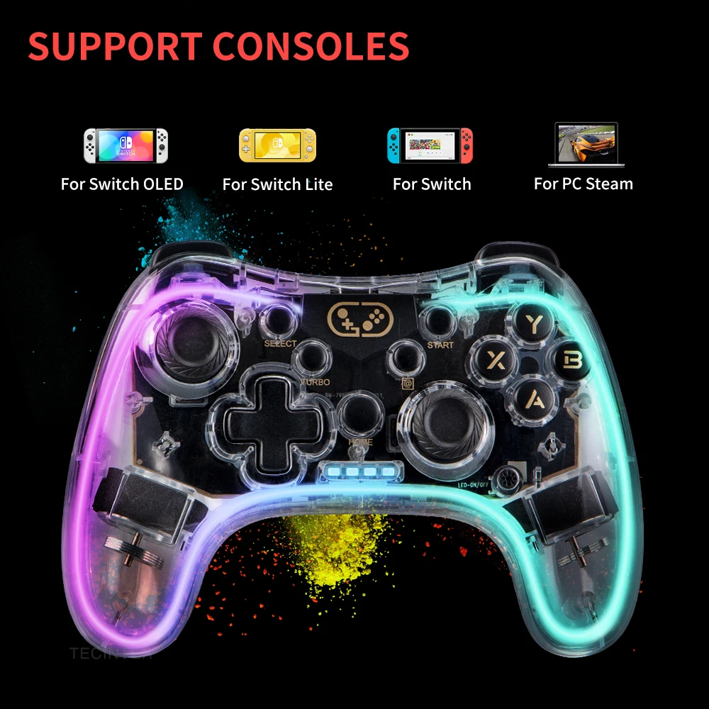 

Беспроводная Светодиодная лента, совместимая с Nintendo Switch/Switch Lite/Switch OLED/Android/IOS/Windows PC/Mobile