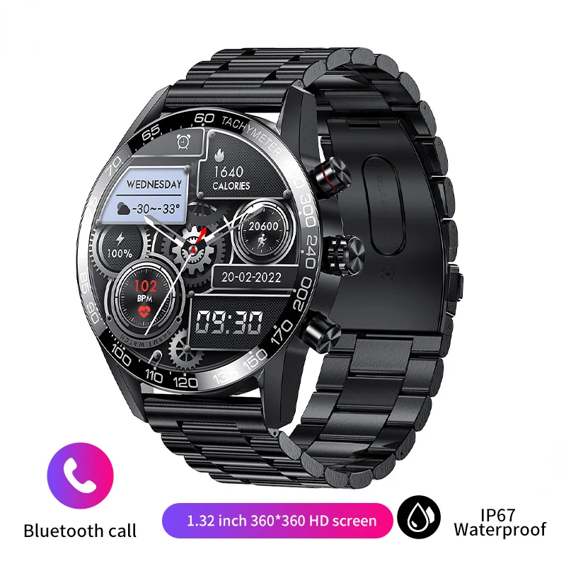 

2023 New AMOLED HD Screen Watch For Men Smart Watch Bluetooth Calling Smartwatch 2023 Fashion Business Clock New Smartband Man