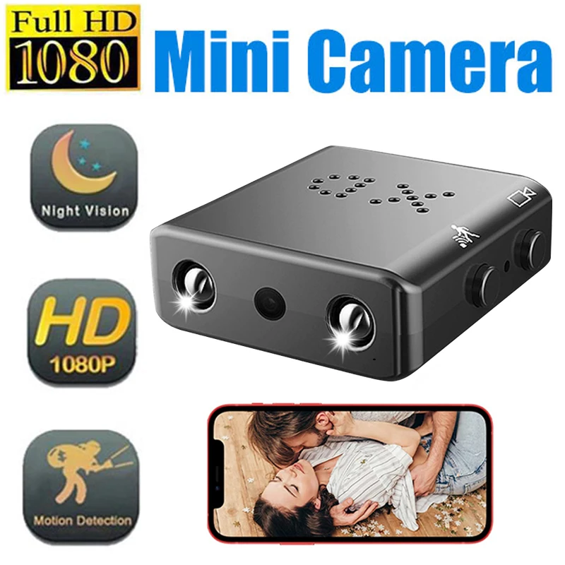 

Беспроводная мини-камера видеонаблюдения 1080P HD, микрокамера с мобильным обнаружением, голосовая микрокамера, секретная охранная видеокаме...