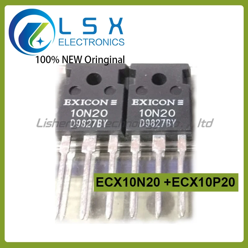 

1Pair(2PCS)/Lot ECX10N20 10N20 + ECX10P20 10P20 or 10N20R ECX10N20R + 10P20R ECX10P20R TO-247 10A 200V TO220 Original On stock