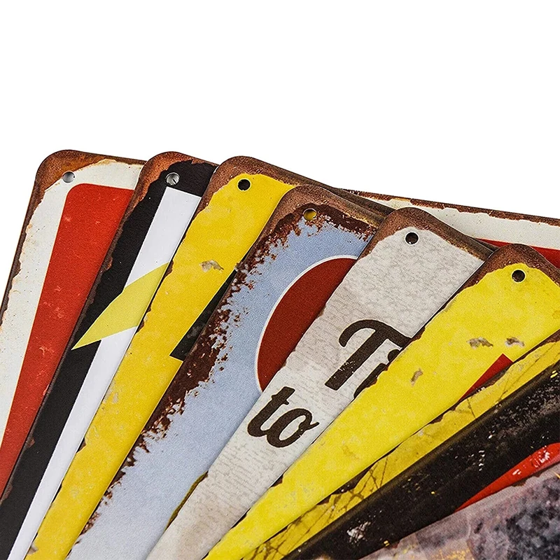 Винтажный Забавный Кот Гитарист Металлическая Жестяная Вывеска Настенный Декор