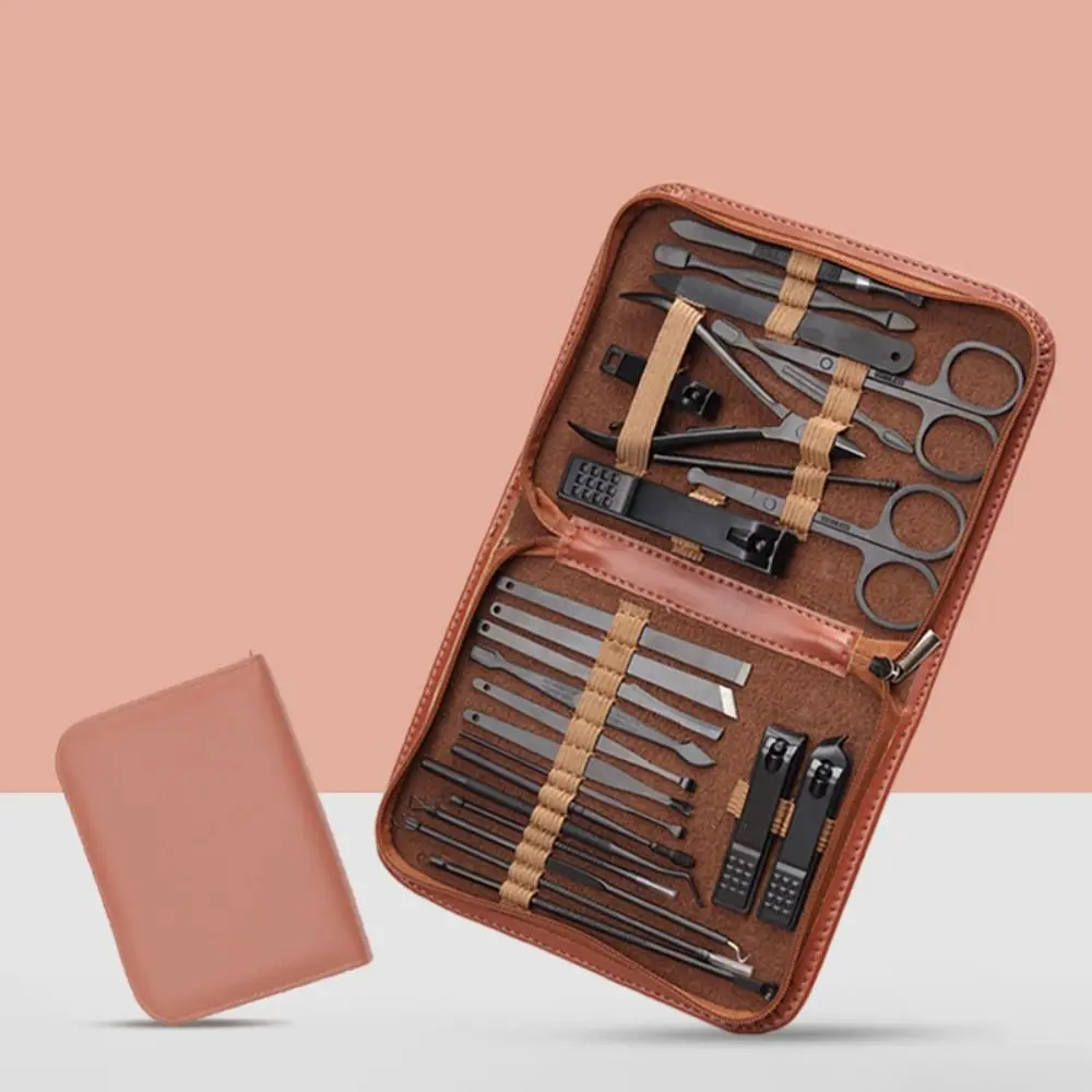 

Бритвенный инструмент, ложка для ушей, триммер, фрезы для маникюра, педикюра, уход с сумкой для хранения, набор для стрижки ногтей для дома