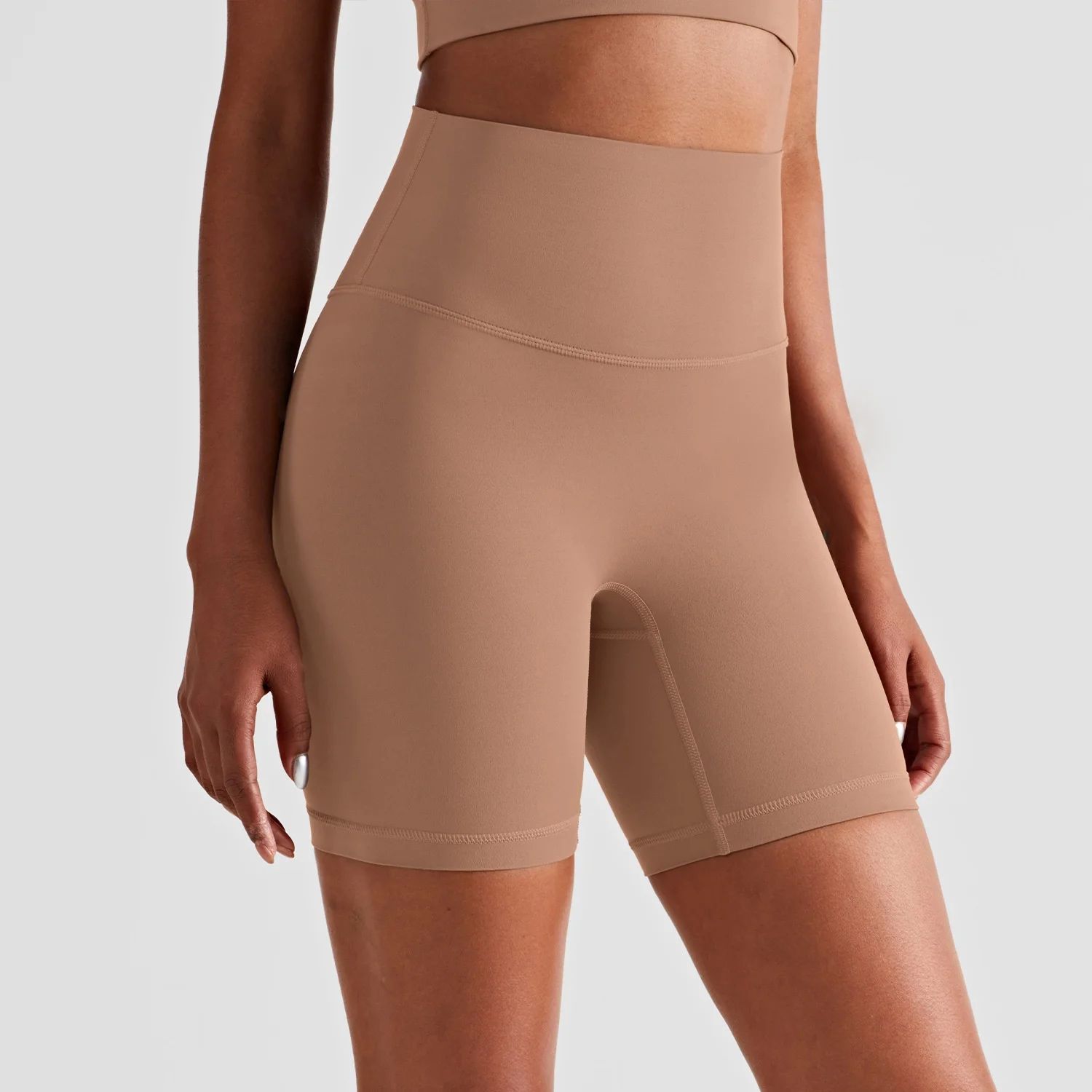 Top Yoga Leggings Gym Fashion Sports Fitness Pants Sexy Women Shorts Charming High Waist Peach Hip Soft Breathable Nude Seamless