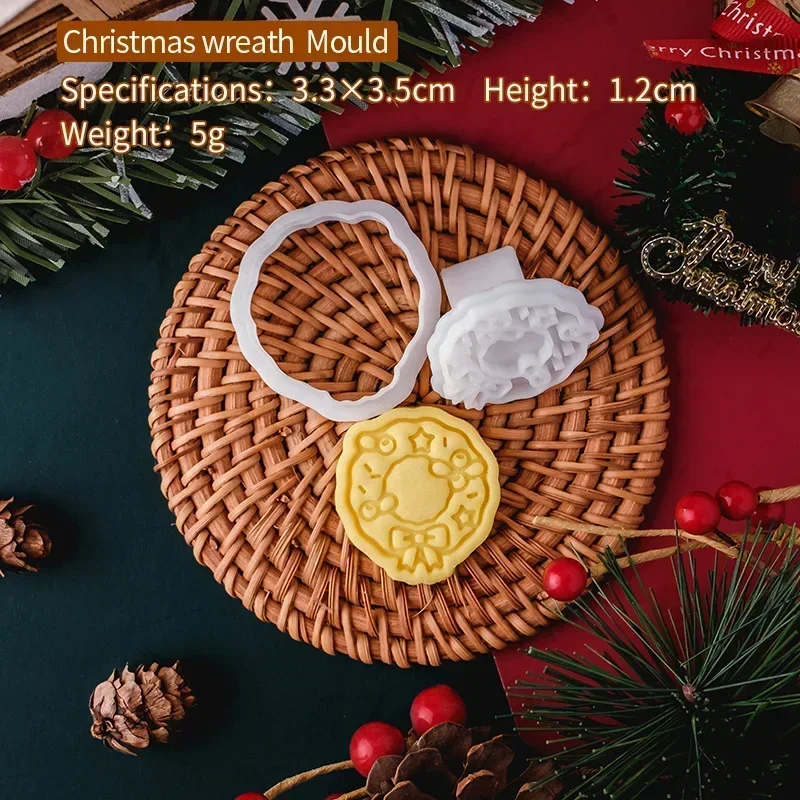 

Фотообои с мультяшным камином/имбирным человеком/рождественской елкой, режущая форма для печенья, инструмент для выпечки