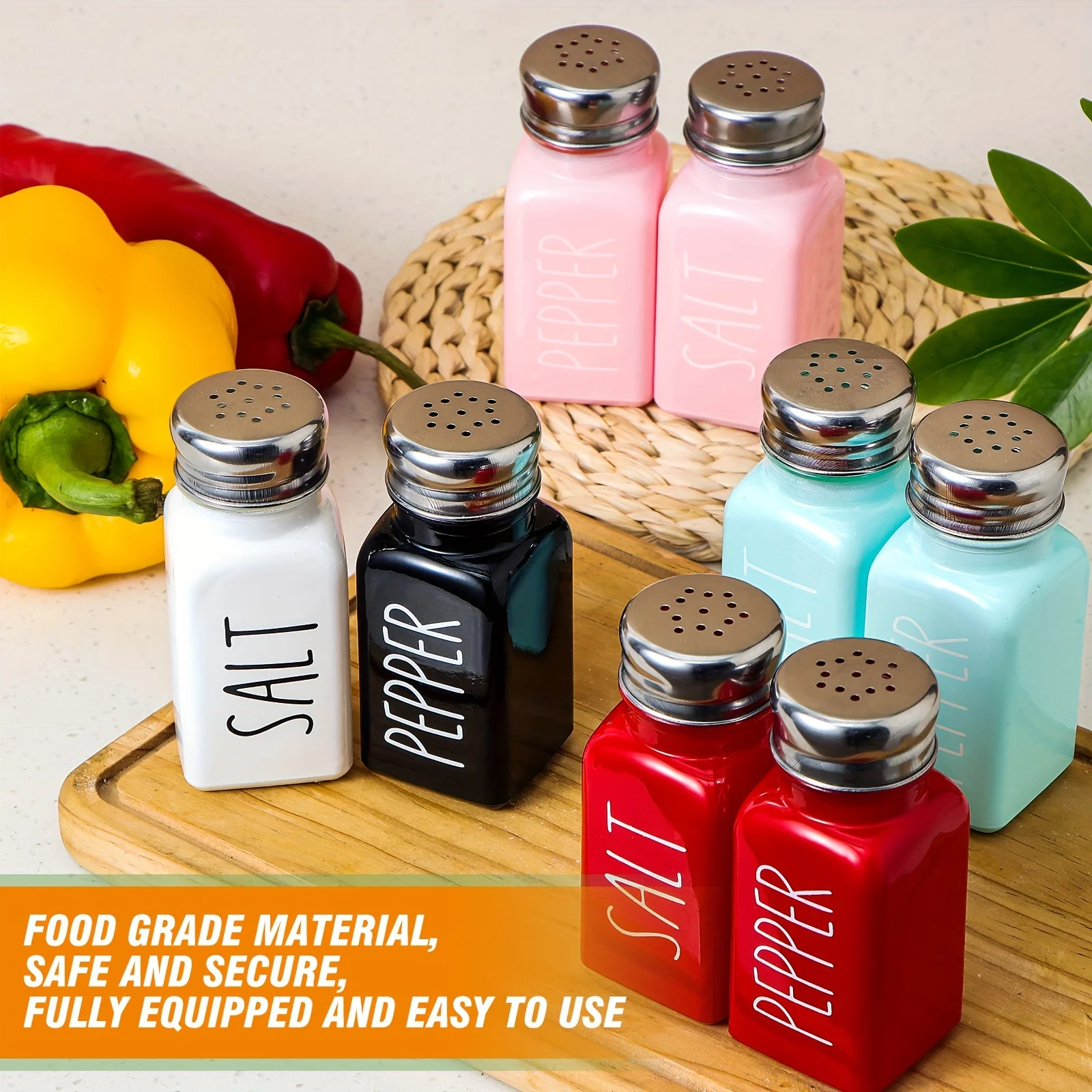 Набор для соли и перца 1 набор бутылка приправ шейкеры специй керамическая банка