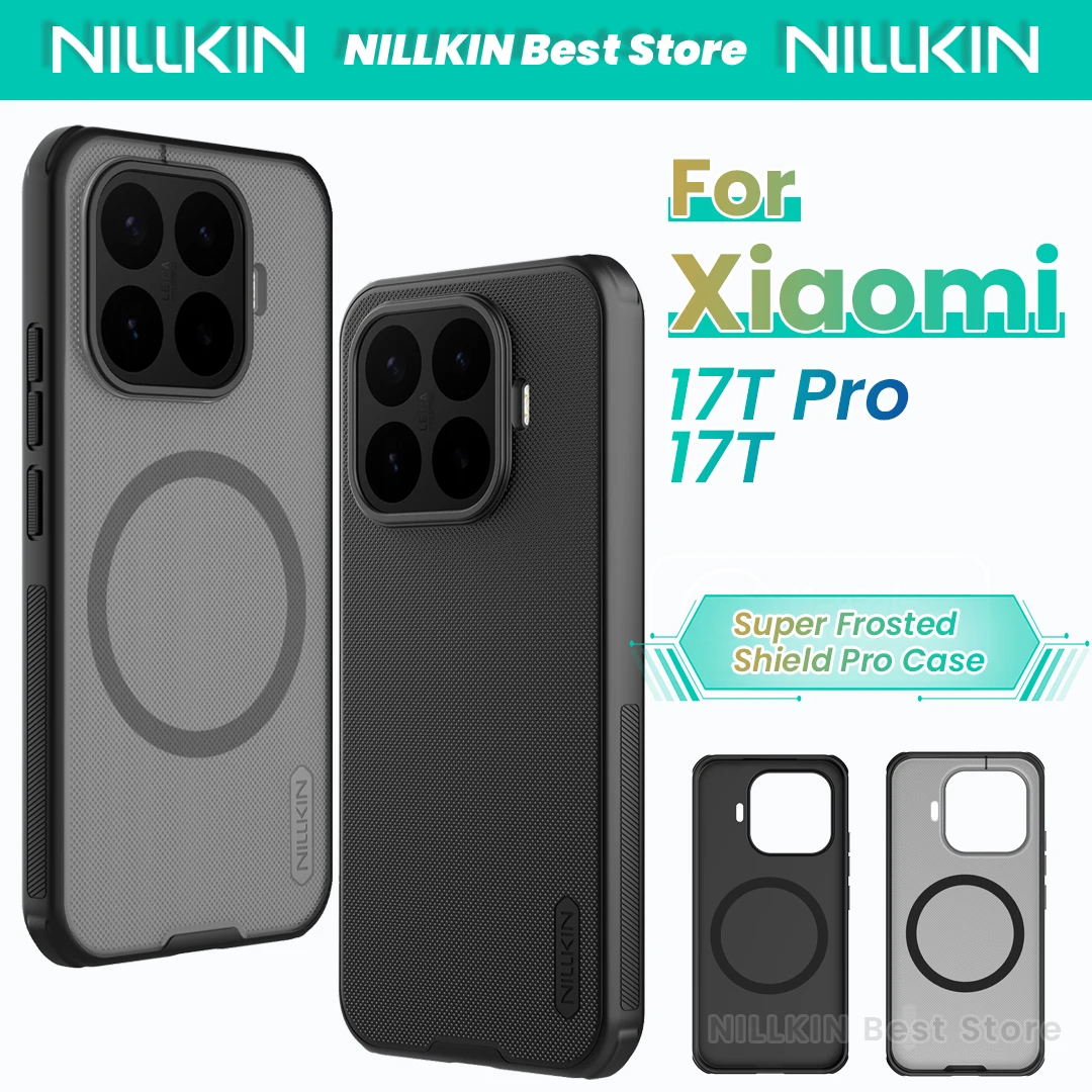 Фото Чехол Nillkin для Xiaomi 17T Pro MI, магнитный, из TPU+PC, с защитой от ударов по четырем углам, суперматовый, полное покрытие. ‌   Дело №1