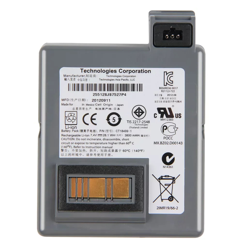 Original Replacement Battery For Zebra P4T CT18499-1 Genuine Battery 3800mAh enlarge