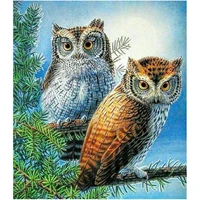 5d diamond painting moonlight double bird owl painting full drill by number kits for adults diy diamond set arts craft a1033