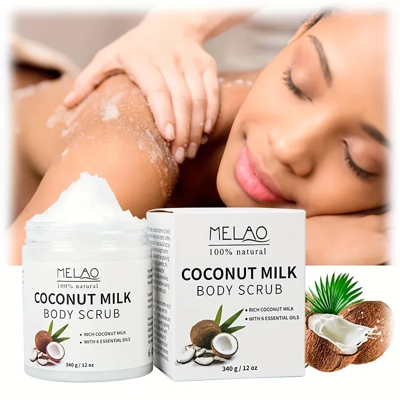 Эфирные масла и питательные вещества MELAO COCONUT BODY SCRUB Соль мертвого моря
