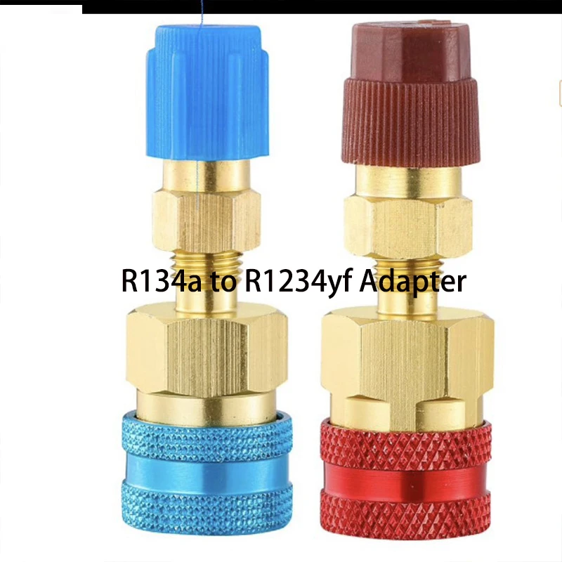 

R134a — R1234YF Комплект быстроразъемных соединителей для автомобильного кондиционера хладагента, переходник для шланга с высокой и низкой стороны