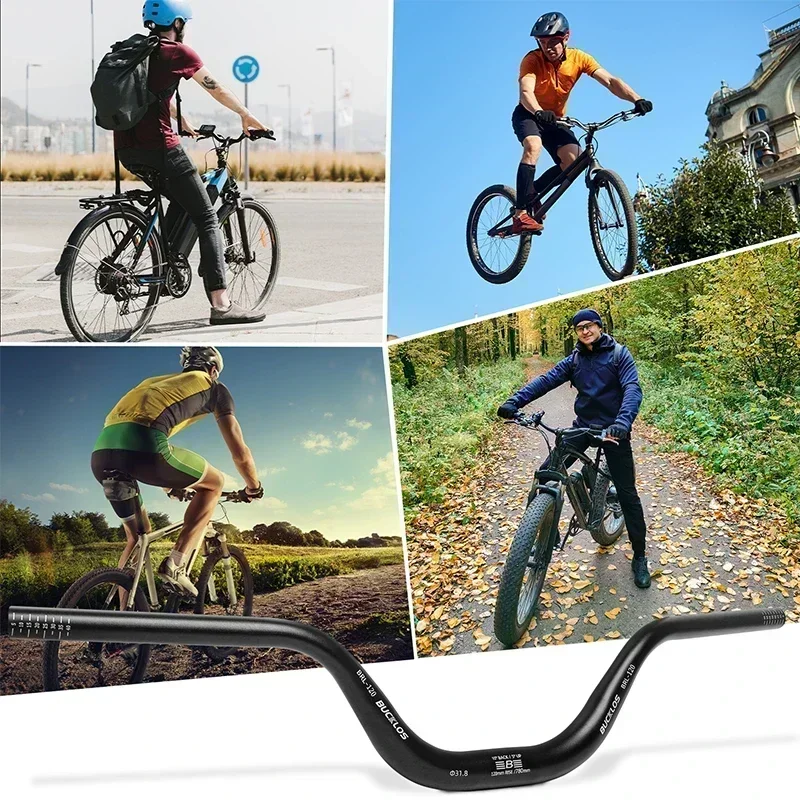 BUCKLOS 31 8 мм руль велосипеда Rise Swallow ручка для горного 8*780 стояк 30/50/90/120 алюминиевые