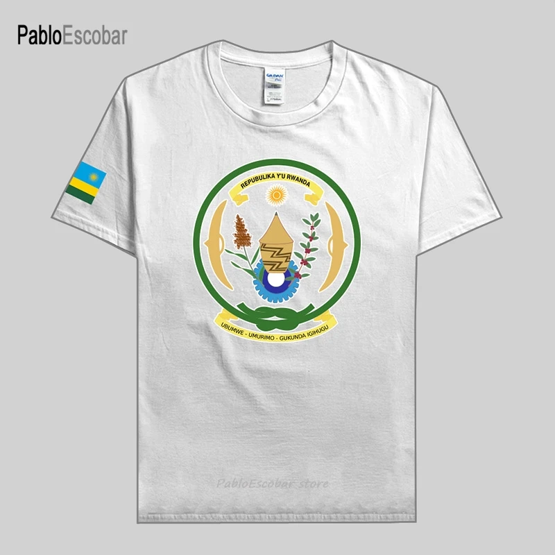 Руанда Rwandan Rwandese футболка модные трикотажные изделия сборная нации хлопковая