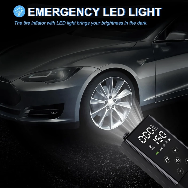 Насос для шин Портативный внешний аккумулятор портативный воздушный насос 4000