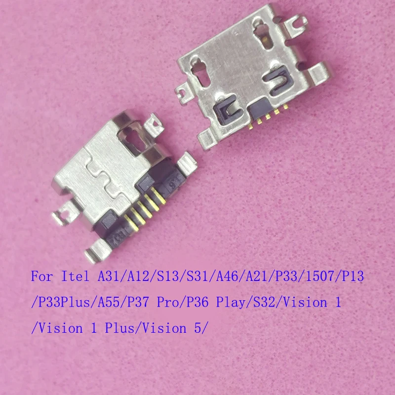 Фото 10-100 шт. USB-разъемы для зарядки и док-станций для Itel S31, S32, A46, A21, P33, P13, A55, Vision 5, P36, Play, P37 Pro, A31, A12, S13 №2