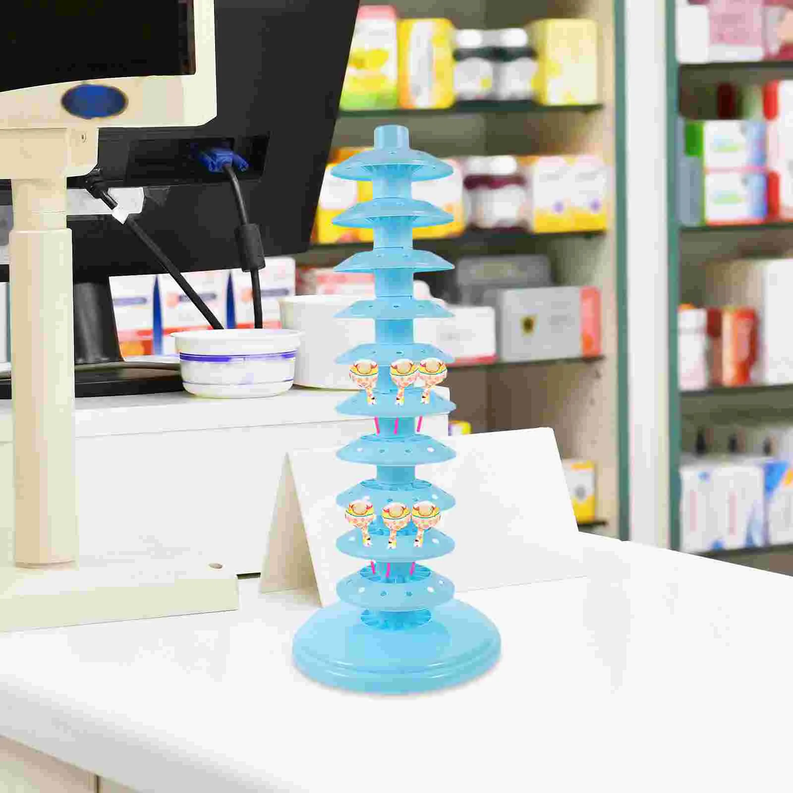 

Lollipop Display Stand Lollipops Cake Tabletop Tiered Multi-layer Decorative Rack Pp Sticks Baby Holder Delicate