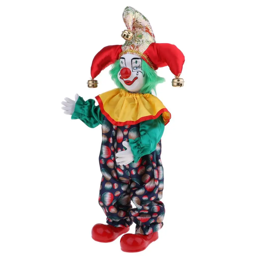 

38cm Porcelain Dolls Clown for Kids Birthday Gifts Table Decorations