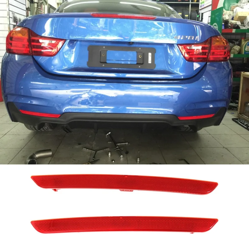 

Rear Left+Right Bumper Reflector Part Kits For BMW 428I 2014-2016 430I 435I 440I 63147847234 63147847233