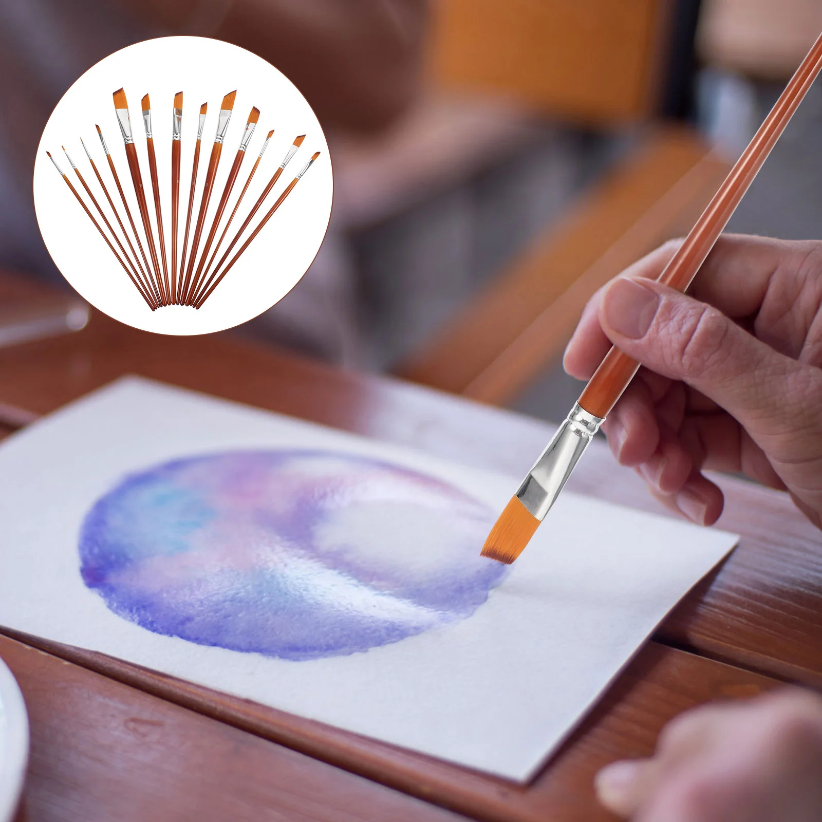 

13 шт. многофункциональная нейлоновая кисть для рисования, кисть для рисования на холсте, набор кистей для студентов