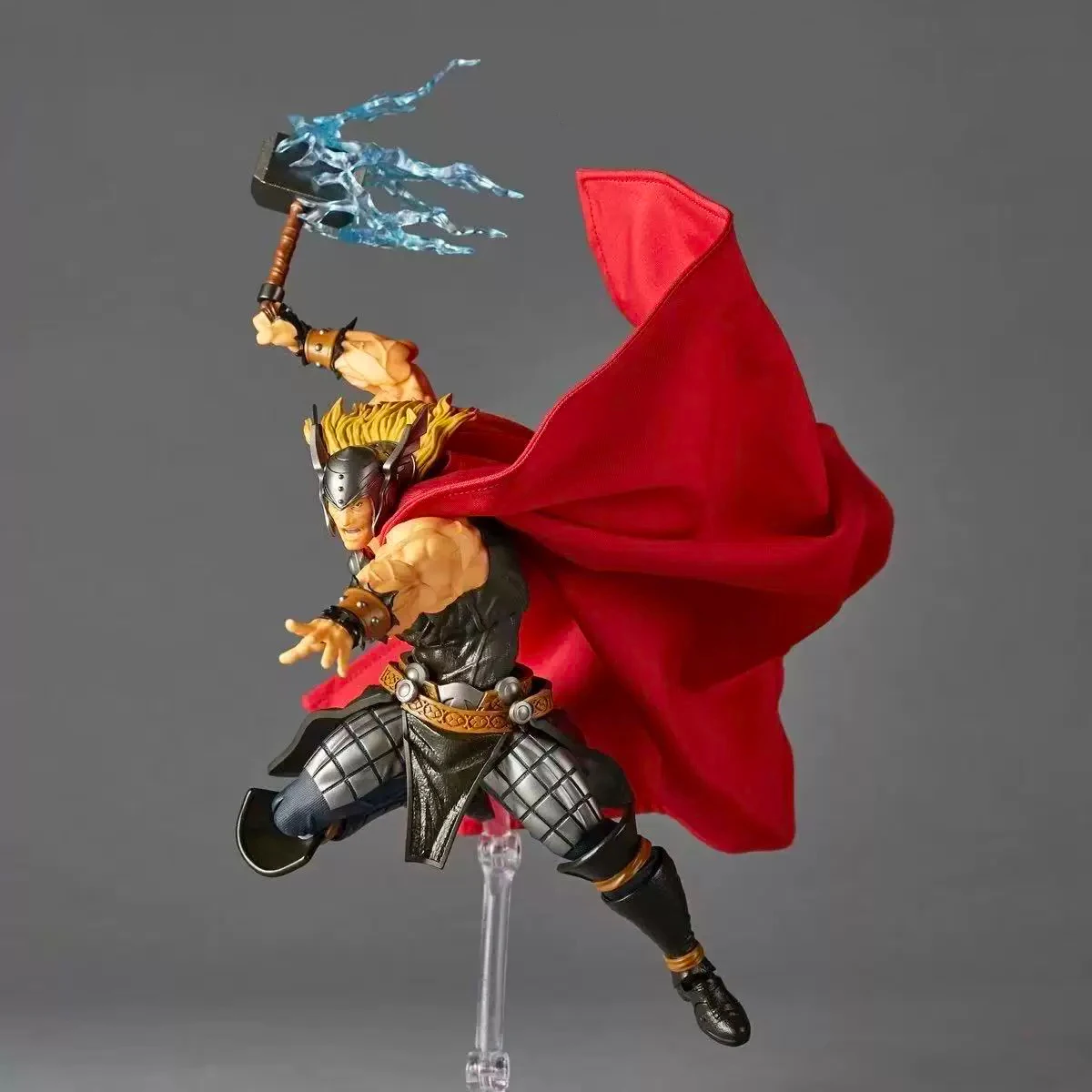 Фото В наличии: Фигурка Тора Ac Toys Kaiyodo Amazing Yamaguchi Revoltech Thor, коллекционная модель аниме-фигурки, игрушки Ko Toys, подарки №3