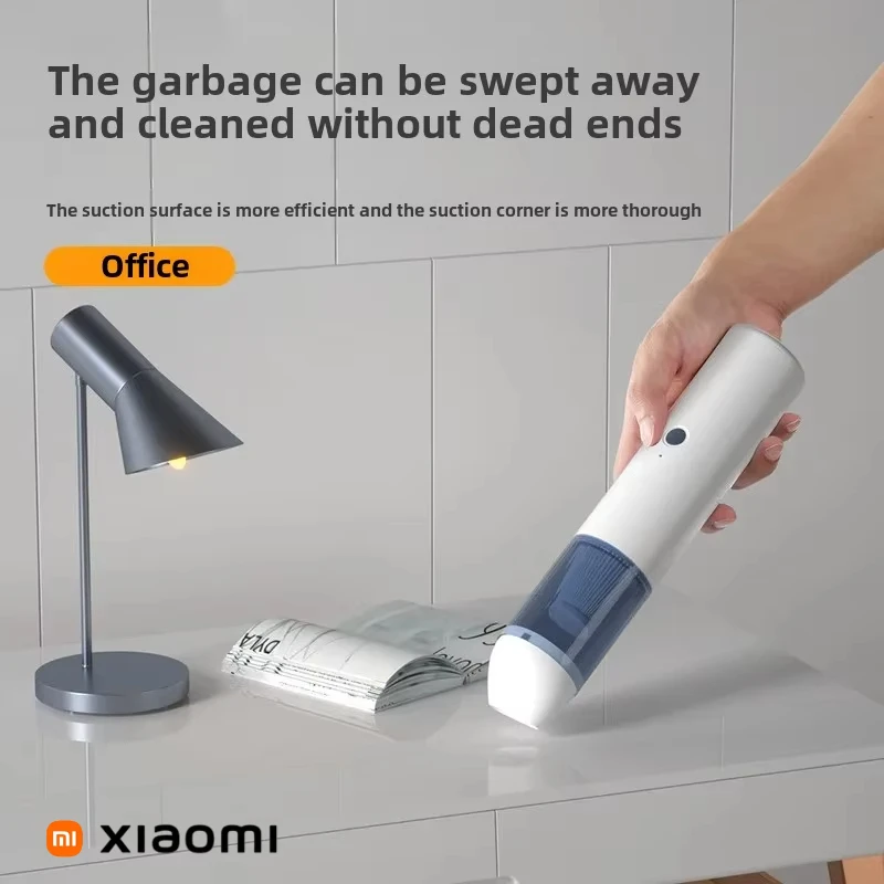 Фото Портативный беспроводной пылесос Xiaomi, робот-пылесос, ручной автомобильный мощный пылесос, настольный бытовой беспроводной пылесос, ручной MIJIA №3