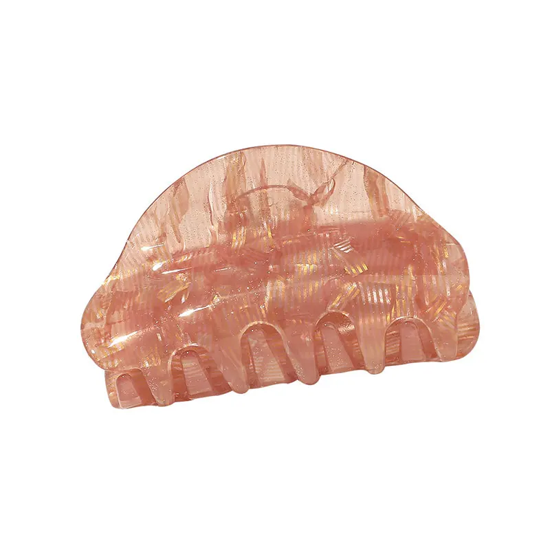 

Hairpin Fashion Hairpin Women Quicksand Print Shark Clip Acrylic Hair Claws Striped Marble Crab Barrette Clamp Square Head Wear