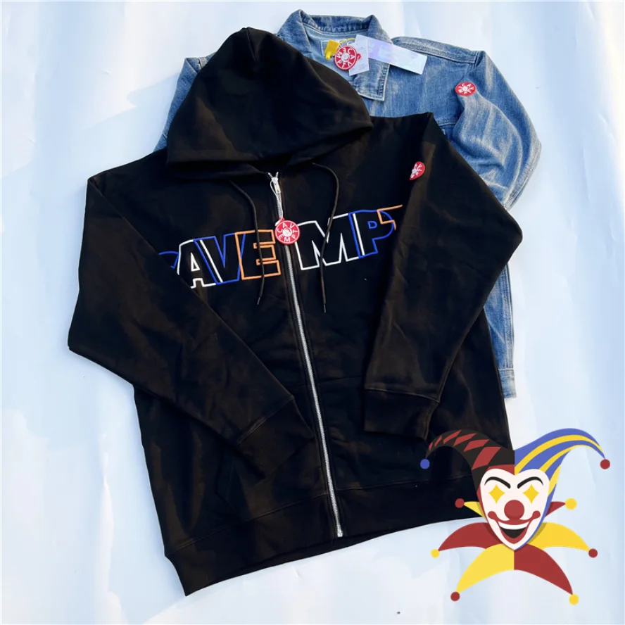

Cardigan CAVEMPT C.E Hooded Men Woman Embroidery High Quality Black CAV EMPT Hoodie Pullover