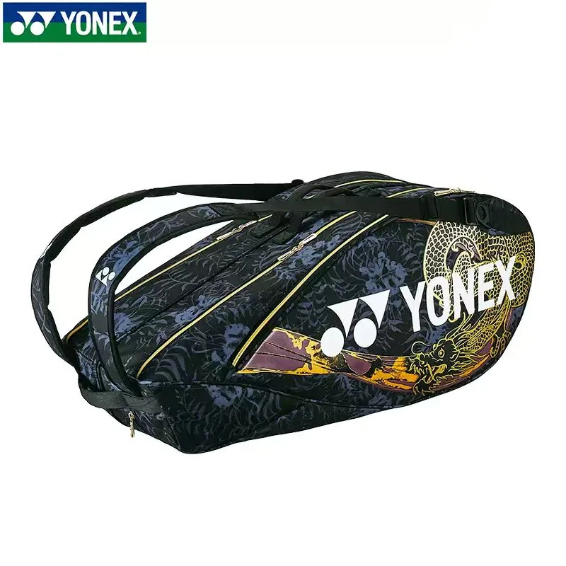 Сумка для ракеток бадминтона YONEX-Dragon Pattern профессиональный рюкзак теннисных