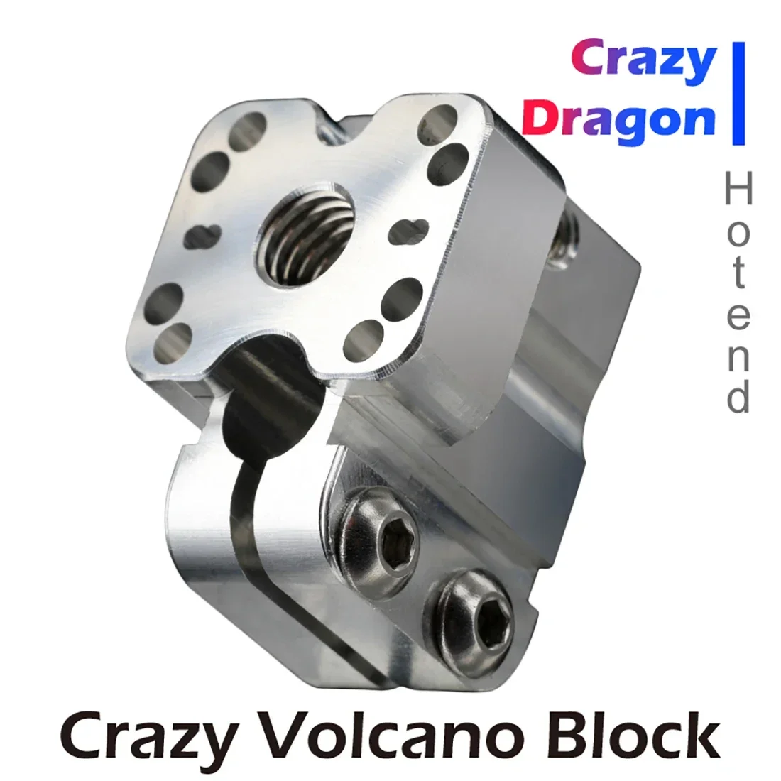 NF-Crazy-Volcano Нагревательный блок Медь/Алюминий для 3D-принтера NF-Crazy Hotend Dragon Volcano Сопло