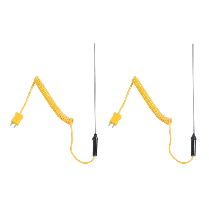 

2X WRNK-187 K Type 0-1100C Thermocouple Probe Temperature Sensor 3X200mm