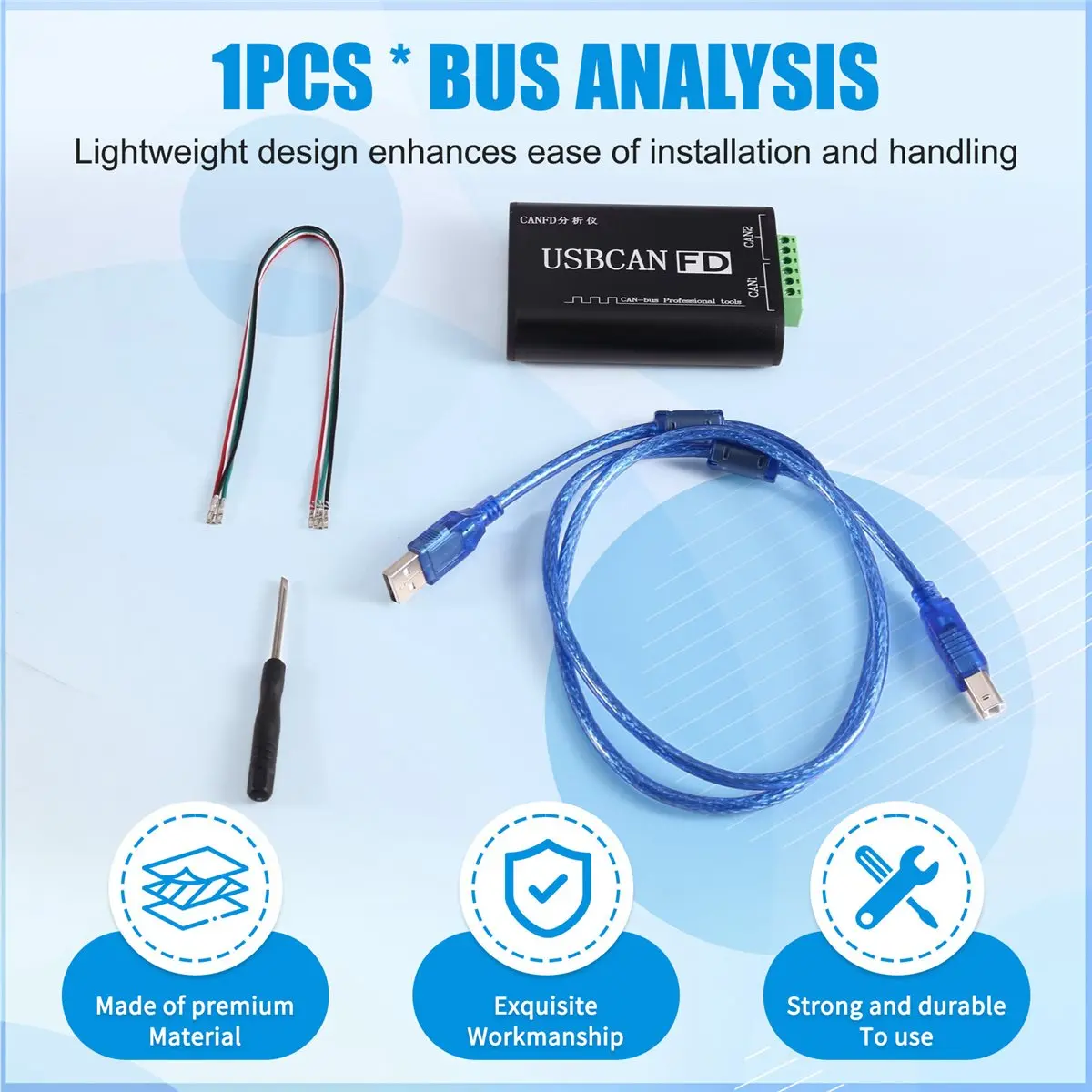 Фото Адаптер CAN-шины USB-CAN для анализа и регистрации данных CAN-шины, USB-CAN, USB-CAN, USB-USB-CAN, ко Дню благодарения №1