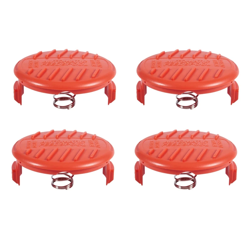 

4X Spool Cap And Spring To Fit Black + Decker Weed Eater Trimmer Dual Line