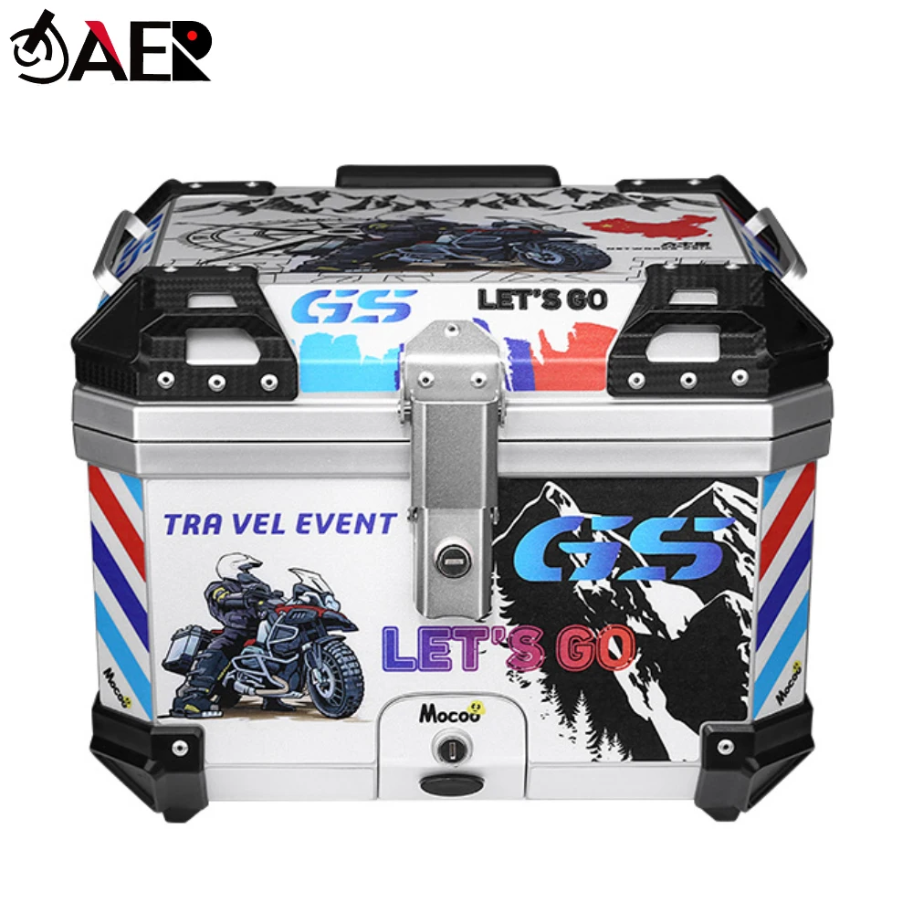 45L Universal Motorcycle Tail Box for R1200GS R1250GS F800GS F850GS G310GS F750GS Top Rear Luggage Tool Cases Tail Box