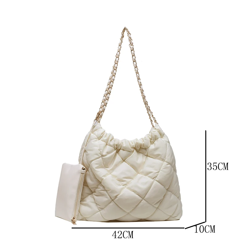 Роскошная дизайнерская сумка на плечо модная женская с цепочкой офисный карман 2