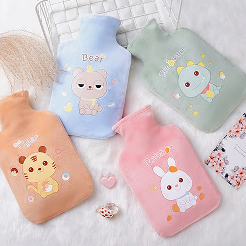 

Симпатичная сумка для бутылки с горячей водой для девочек, плюшевая сумка на плечо, яркий теплый живот, мгновенная Горячая упаковка, зимняя грелка для воды