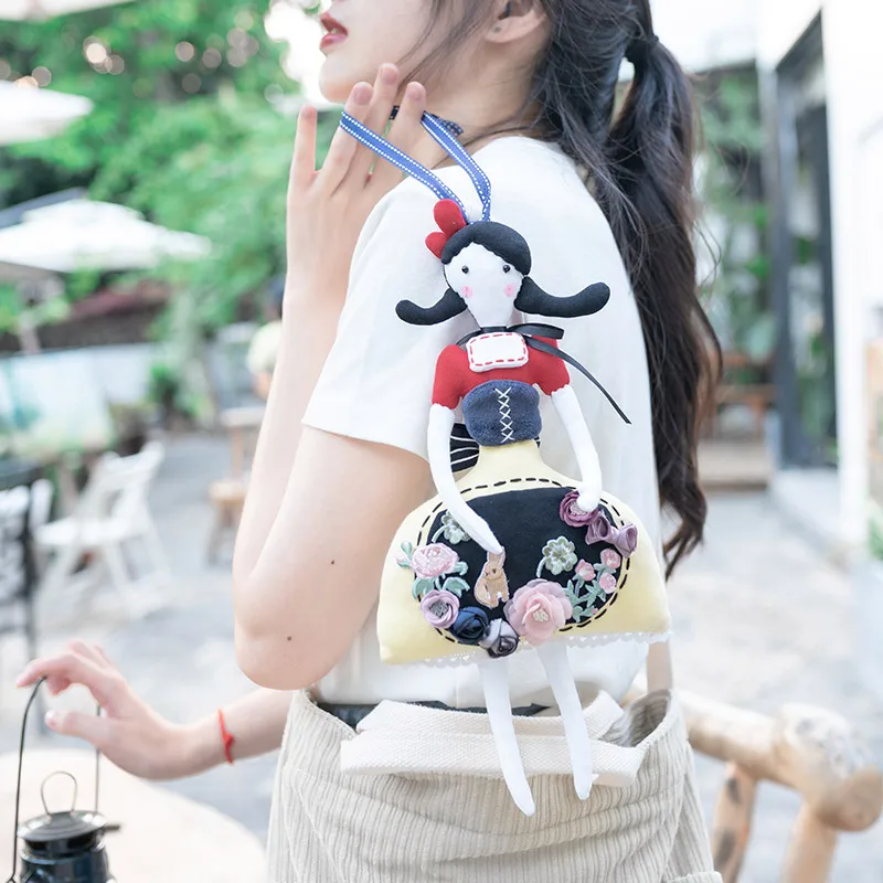 

Ya Xiaoqis Original Green Forest Princess Cartoon Handmade Bag Pendant Cute Doll Keychain Doll Pendant Childrens Gift