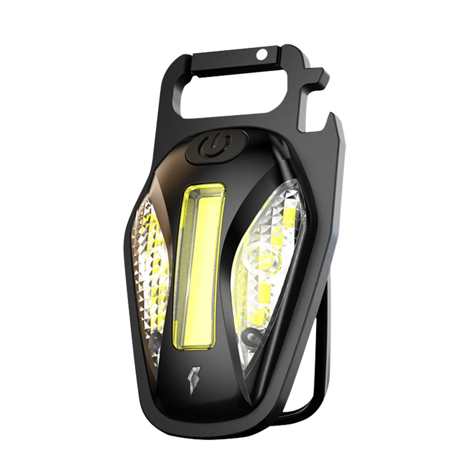 

MINI Keychain Flashlight USB Rechargeable LED Lamp 5 Light Modes With Magnet Base Camping Multifunction Portable Lights