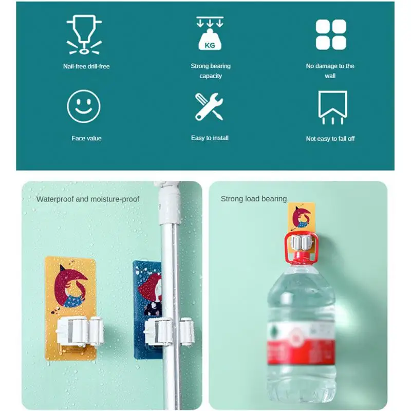 1/2/3 шт. стеллаж для швабры из акрилового пластика