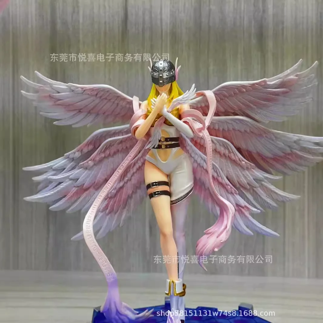 Фото 28 см аниме Digimon приключенческие фигурки Angewomon Angemon фигурки ПВХ модель коллекция куклы игрушки подарок №3