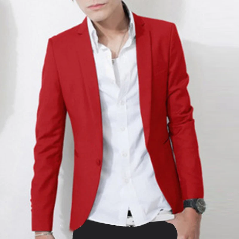 

Blazer 3XL White Solid Slim Fit Tops Jacket Blazer Formal For Suit Business Uniform Jackets Men Suit Work Men Wedding Regular